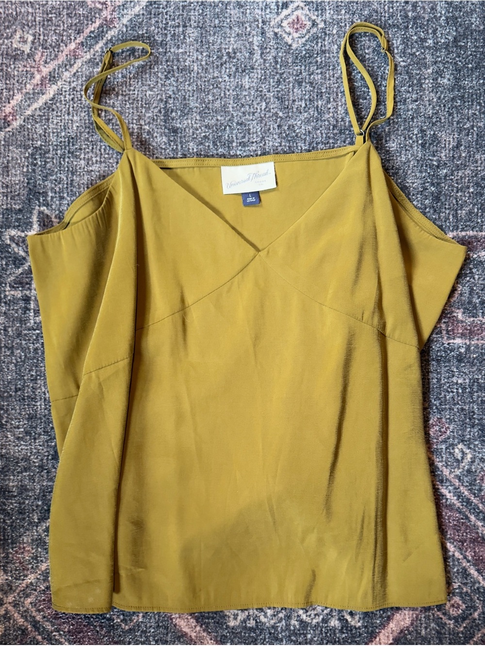 Universal Thread Olive Green Spaghetti Strap V-Neck Cami